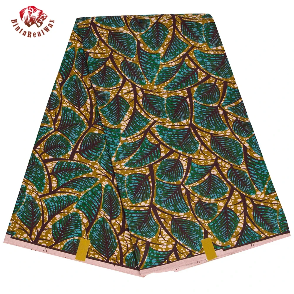 Ankara afrika baskı yaprak des - Sewing Batik Fabric incelemesi ve fiyatı